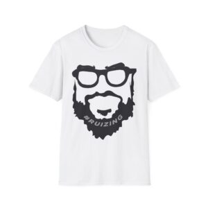Beard & Glasses Graphic T-Shirt — Retro Hipster Face Design